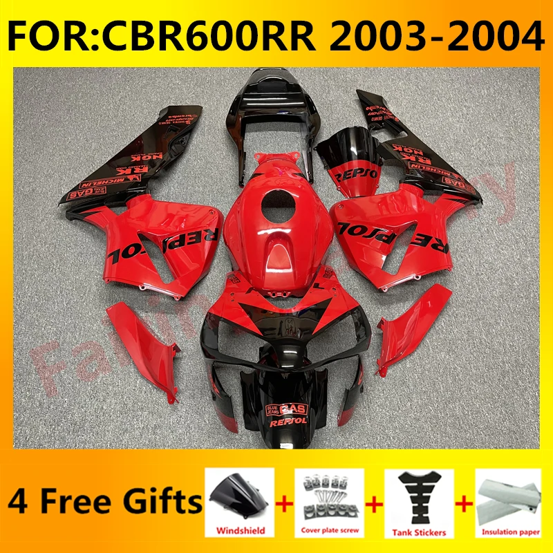 

New ABS Motorcycle Whole Fairings Kit for CBR600RR F5 2003 2004 CBR600 RR CBR 600RR 03 04 Bodywork full fairing set red repsol