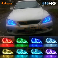 for lexus is200 is300 is 200 300 rf remote bluetooth compatible app multi color ultra bright rgb led angel eyes kit halo rings