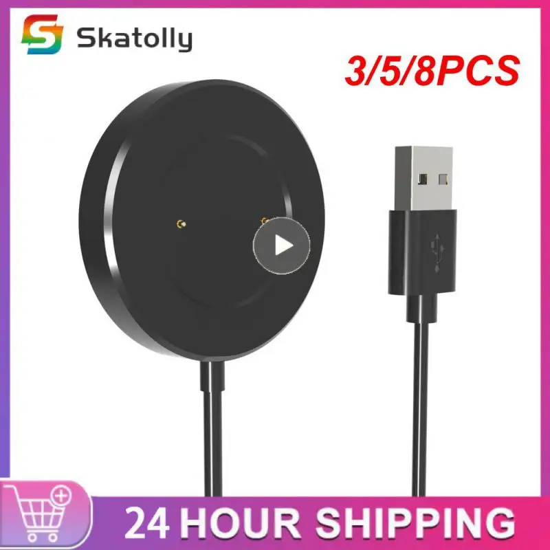 

3/5/8PCS Black High Safety Performance Watch Special Charger High Efficiency Watch Charger Small Dc Ripple