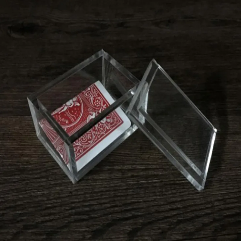

Paragon 3D (DVD and Gimmick) Magic Tricks Card To Clear Box Magia Magician Close Up Illusions Prop Mentalism Transparent Box