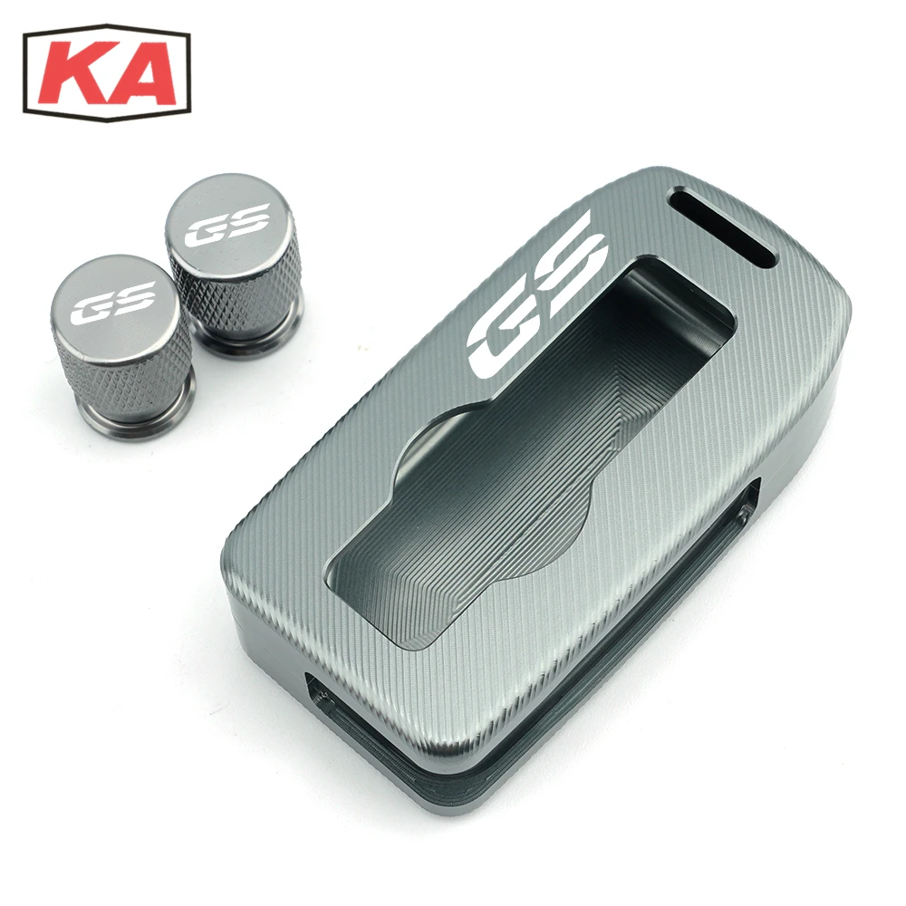 Key Shell Holder For BMW F850GS F750GS R1200GS R1250GS HP CNC Key Case Protector Tyre Valve Caps Cover F850 F750 R 1250 1200 GS