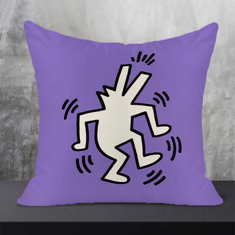 

Room Decor Decorative Pillows for Sofa Keith Haring Art Cushions Pillow Cover Furniture Pillowcase Covers Cushion Luxury Cases