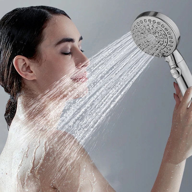 

Shower Head Water High Pressure Shower One-key Stop Water Massage Eco Shower Bathroom Accessories 2022