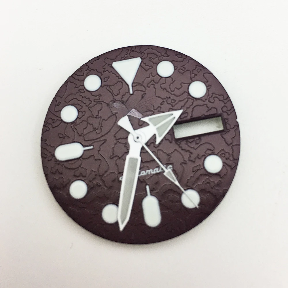 S Men's Diving Watch Accessories 28.5 Watch Dial Replacement  Retrofitting Dial Glow Literally Fits NH36 Movement