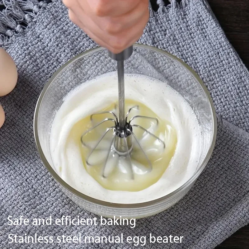 Бытовая полуавтоматическая взбивалка для яиц из нержавеющей стали