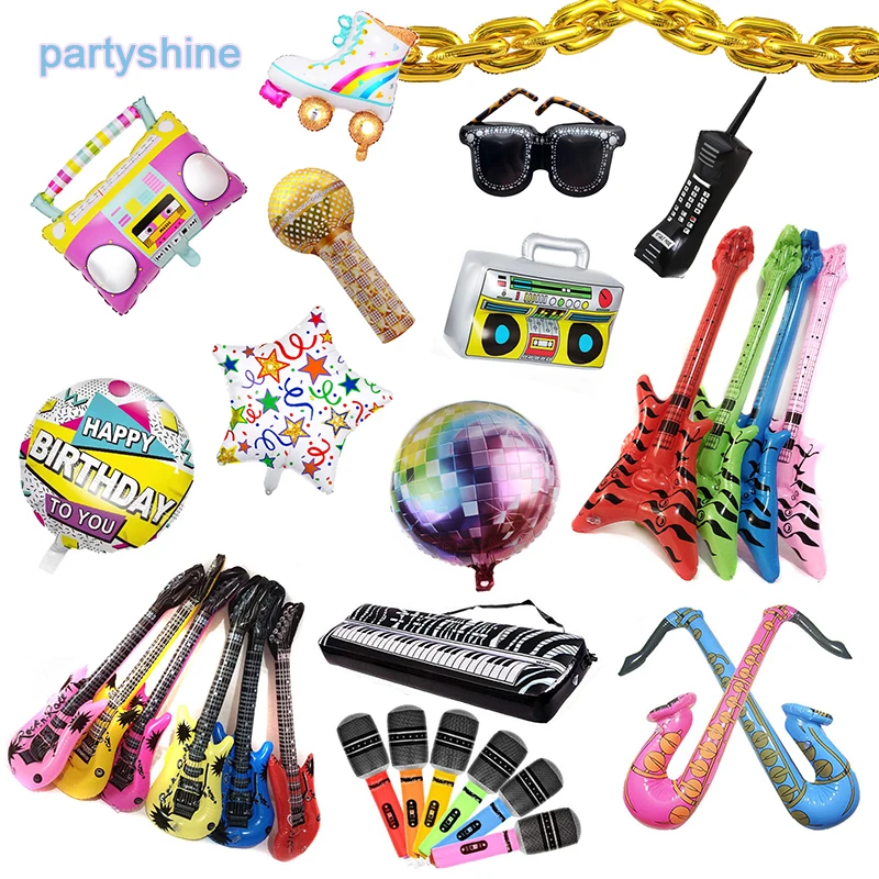 Фольгированные воздушные шары 4D в стиле диско 80-90-х годов восстанавливающие