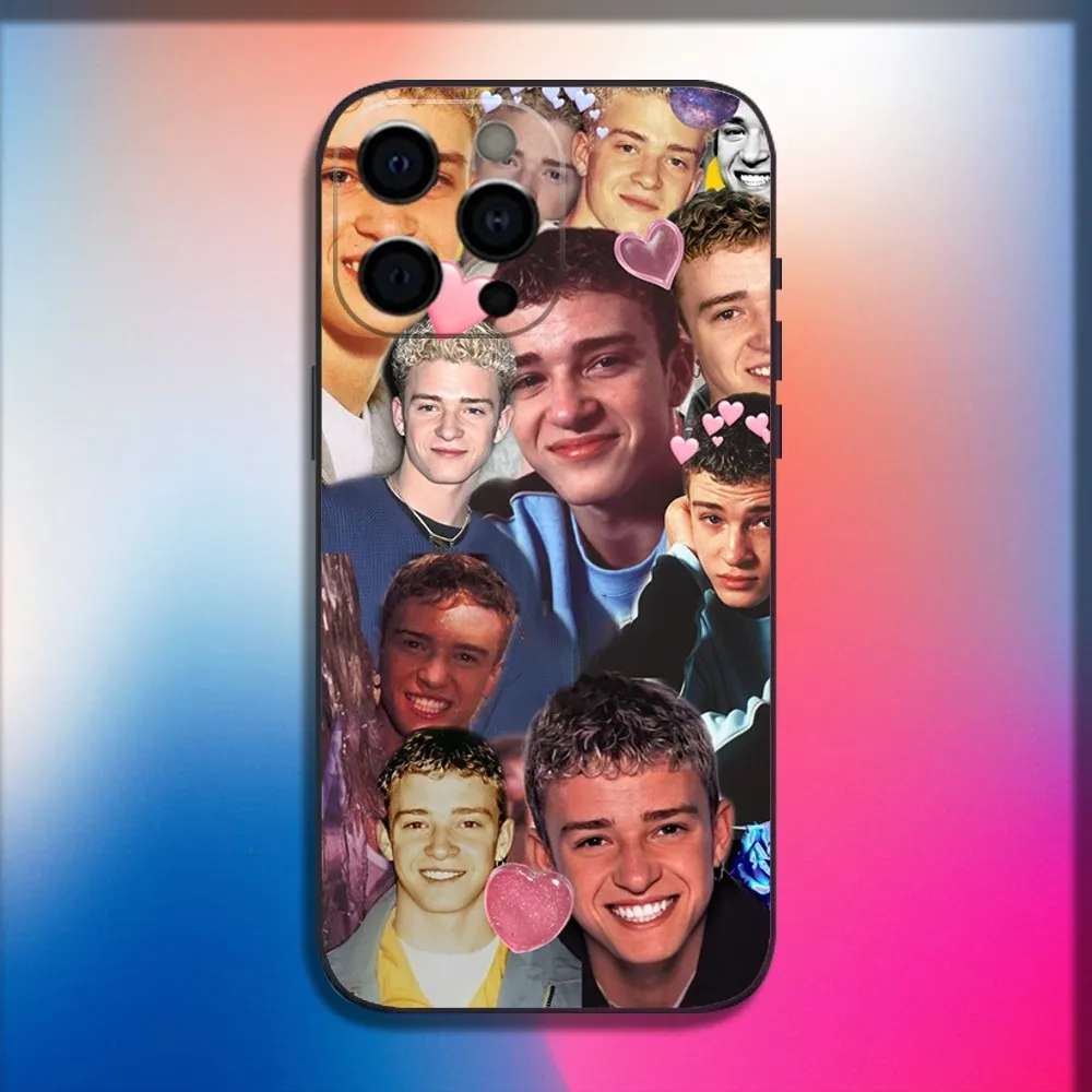 Singer Justin T-Timberlake Phone Case For iPhone 16 15 14 13 12 11 Pro X XS Max XR Plus Mini Soft Black Cover
