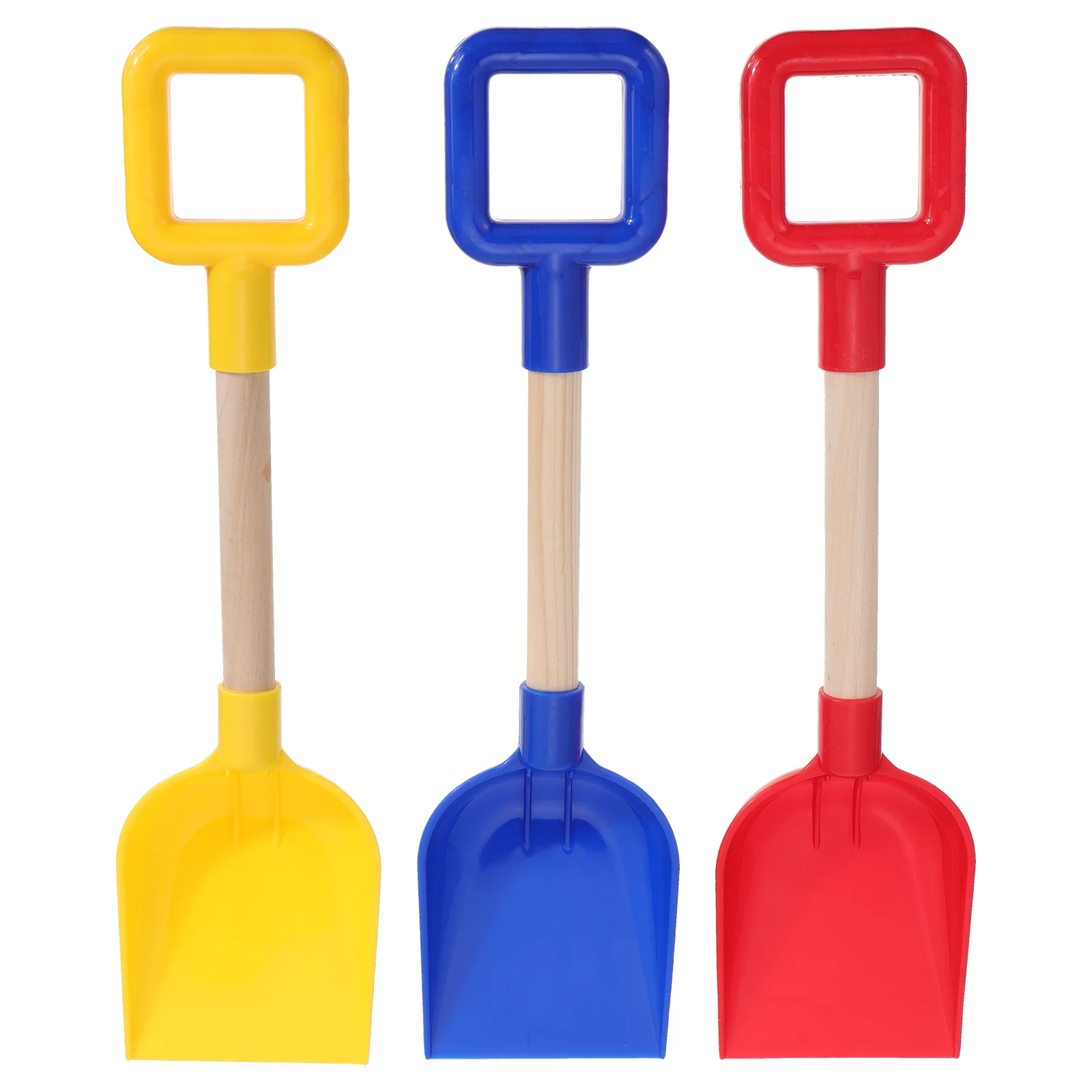 

3 шт., детские пляжные лопаты с деревянной ручкой