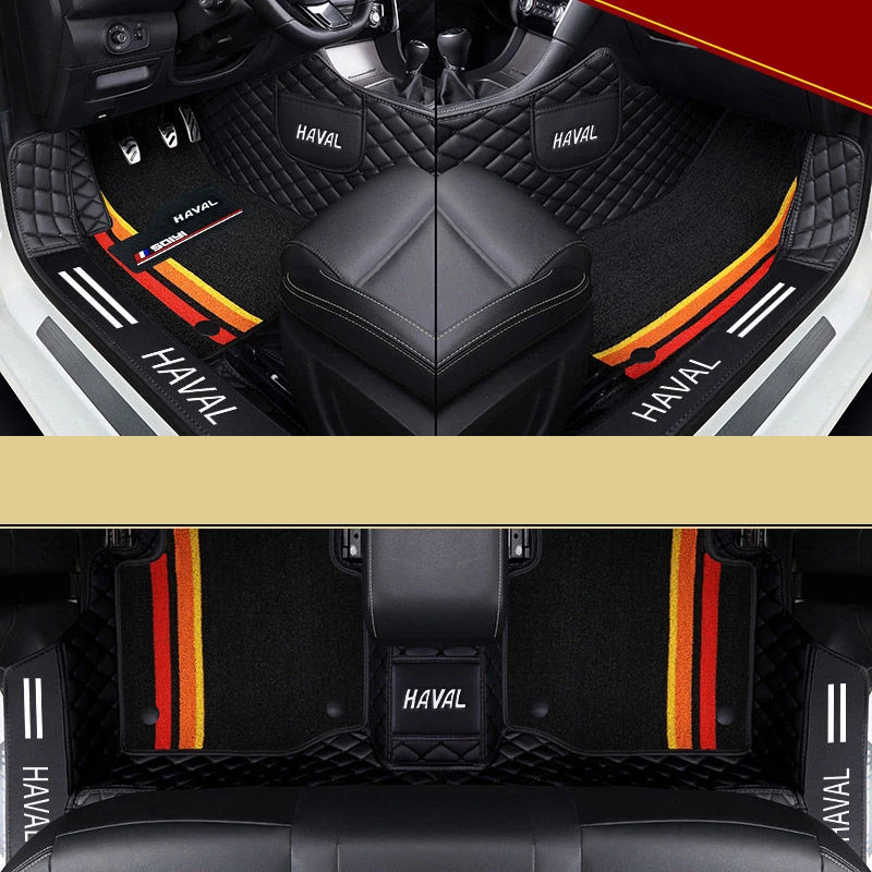 Для GWM Haval F7 F7X 2019 - 2022 автомобильные напольные коврики, двухслойная подкладка для стопы, внутренняя напольная подкладка, автомобильные аксессуары для LHD