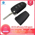 OkeyTech складной чехол-брелок с 3 кнопками и дистанционным управлением для Audi Q7 A3 A4 A6 A6L A8 TT чехол с необработанным лезвием высокого качества