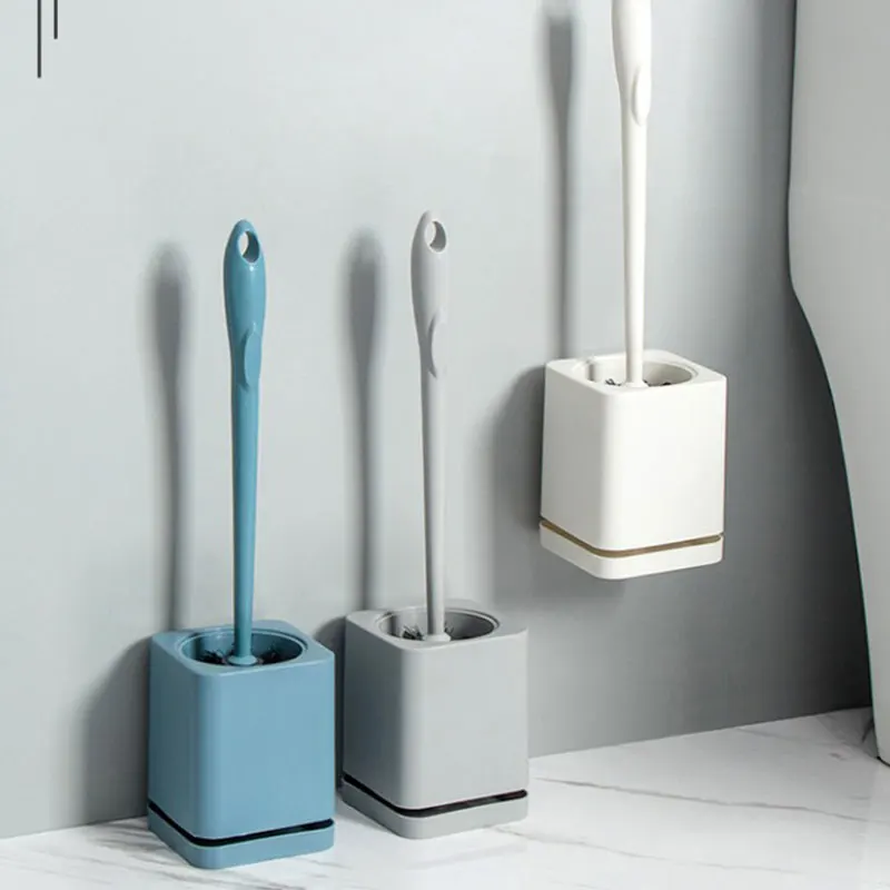 

Щетка для унитаза и держатель для сушки с силиконовой щетиной