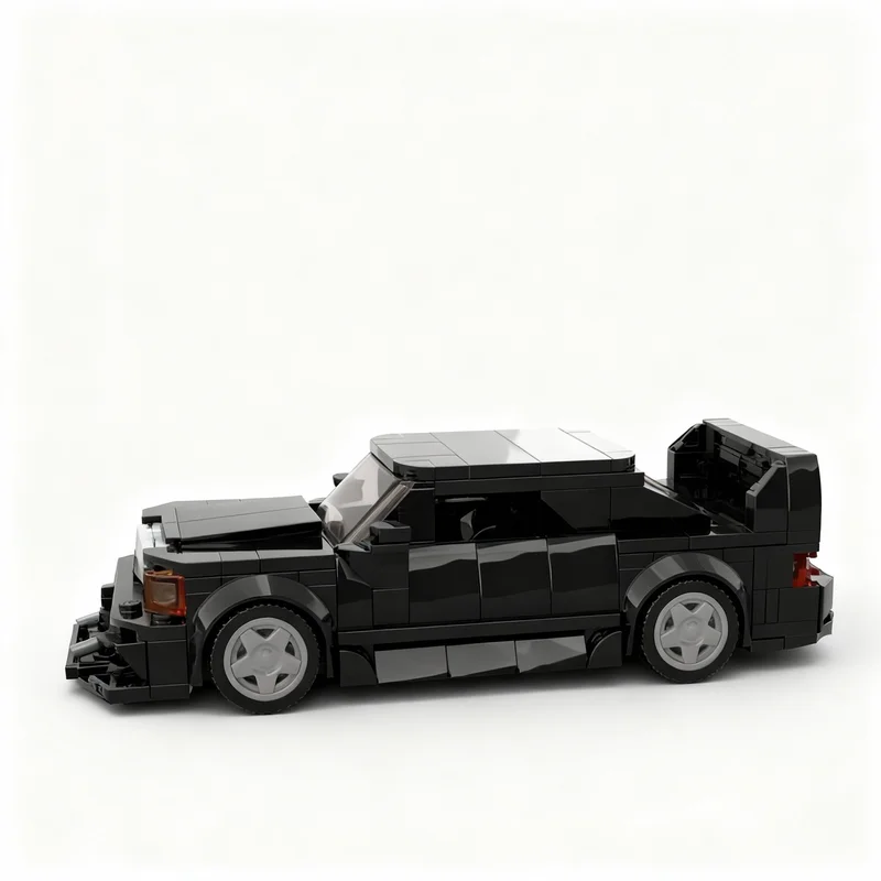 Фото 310 деталей MOC Mercedes-Benz E190 Evo II 190e City Champions, конструктор, строительные блоки, игрушки, рождественские подарки, кирпичики для детей №2