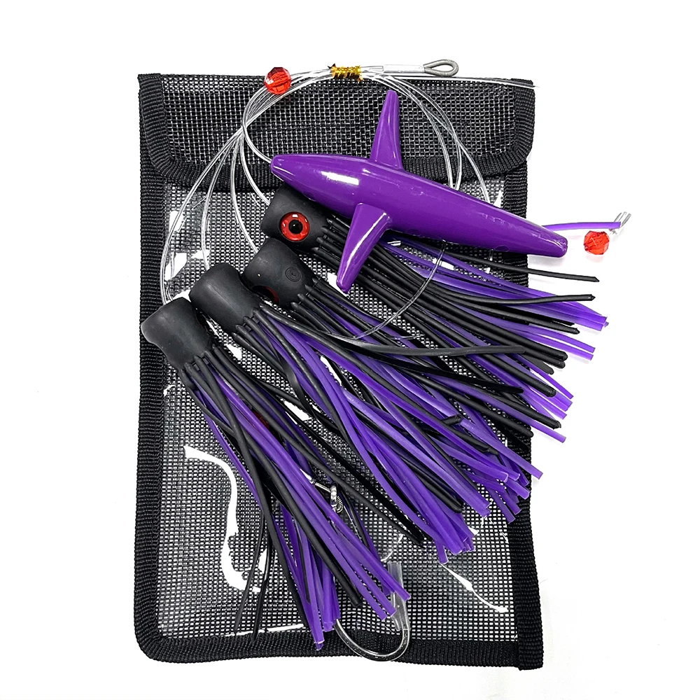 6-дюймовая приманка для троллинга Marlin Tuna Mahi Dolphin Durado Wahoo Shark Skirts Big Game Рыболовные