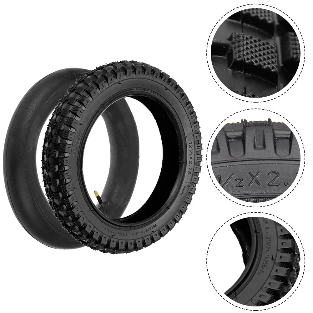 

12 Inch 12.5 X 2.75 Outer Tire Tube For 49cc Mini Dirt Bike MX350 Scooter Wheel Rubber Electric Scooter Bicycle Cycling Supplies