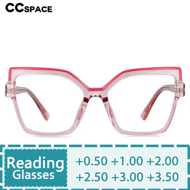 

R54463 Customized High-Quality Women's Reading Glasses Diopter+1.00+2.00+3.00 Scratch Resistant Clear Aspheric Resin Lens