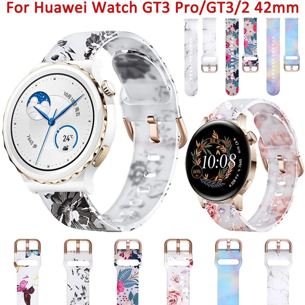

20mm Silicone Band For Huawei Watch GT3 Pro 43mm GT2 42mm Sport Bracelet Wristband For Huawei GT 3 2 Honor Magic 2 42mm ES Strap