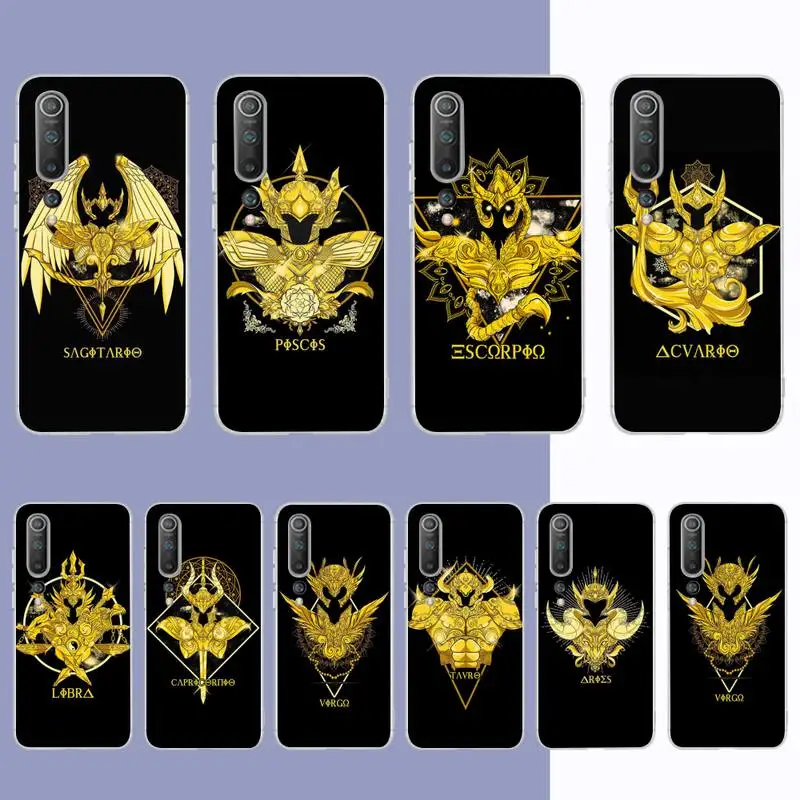 

MaiYaCa Anime Saint Seiya Logo Phone Case for Samsung S21 A10 for Redmi Note 7 9 for Huawei P30Pro Honor 8X 10i cover