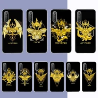 maiyaca anime saint seiya logo phone case for samsung s21 a10 for redmi note 7 9 for huawei p30pro honor 8x 10i cover