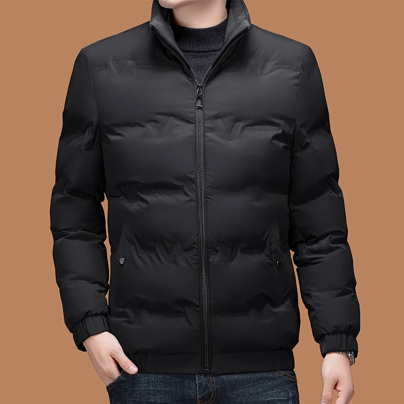 Зима 2024 мужская одежда с хлопковой подкладкой для мужчин среднего возраста