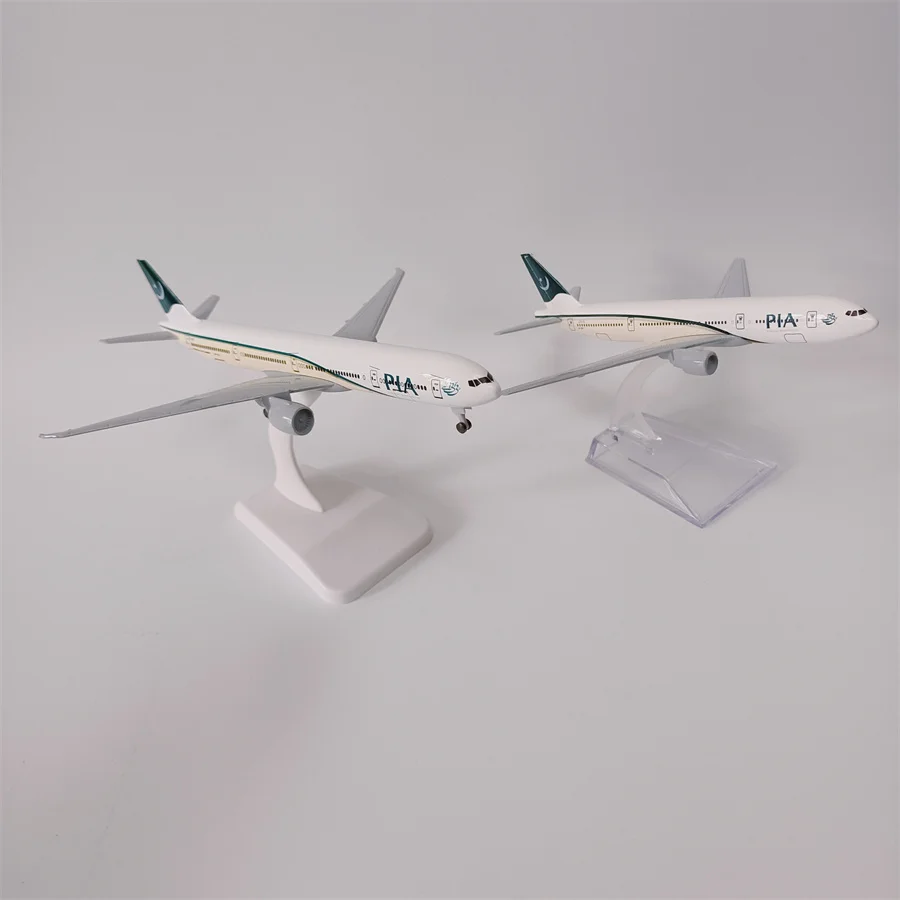 Модель самолета из металлического сплава с колесами авиакомпании AIR, Пакистан, PIA Airlines, Боинг 777, B777, дыхательные пути