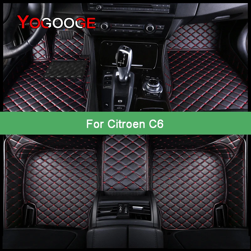 

YOGOOGE Car Floor Mats For Citroen C6 Foot Coche Accessories Carpets