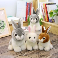 cute plush toys rabbit soft stuffed simulation animal doll high quality hare boys girl birthday gift home decor