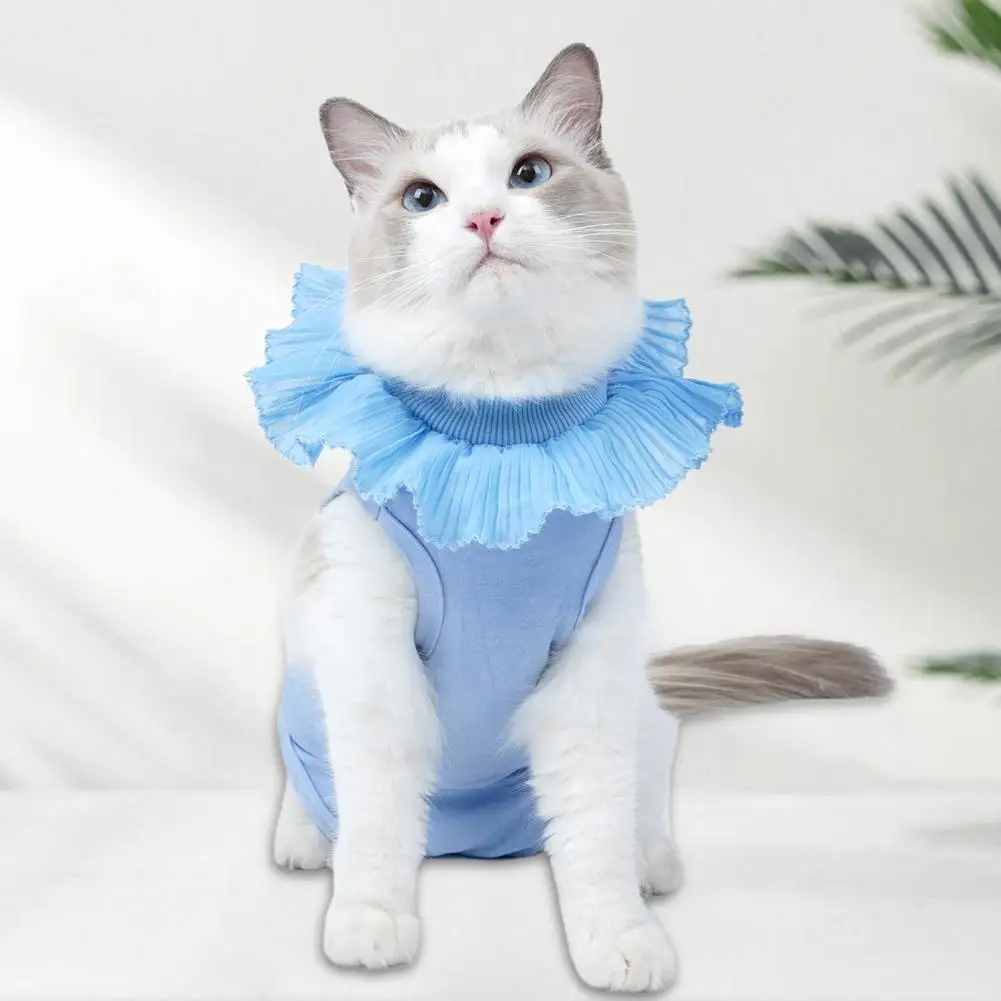 Костюм для домашних животных с кружевной горловиной защитная одежда