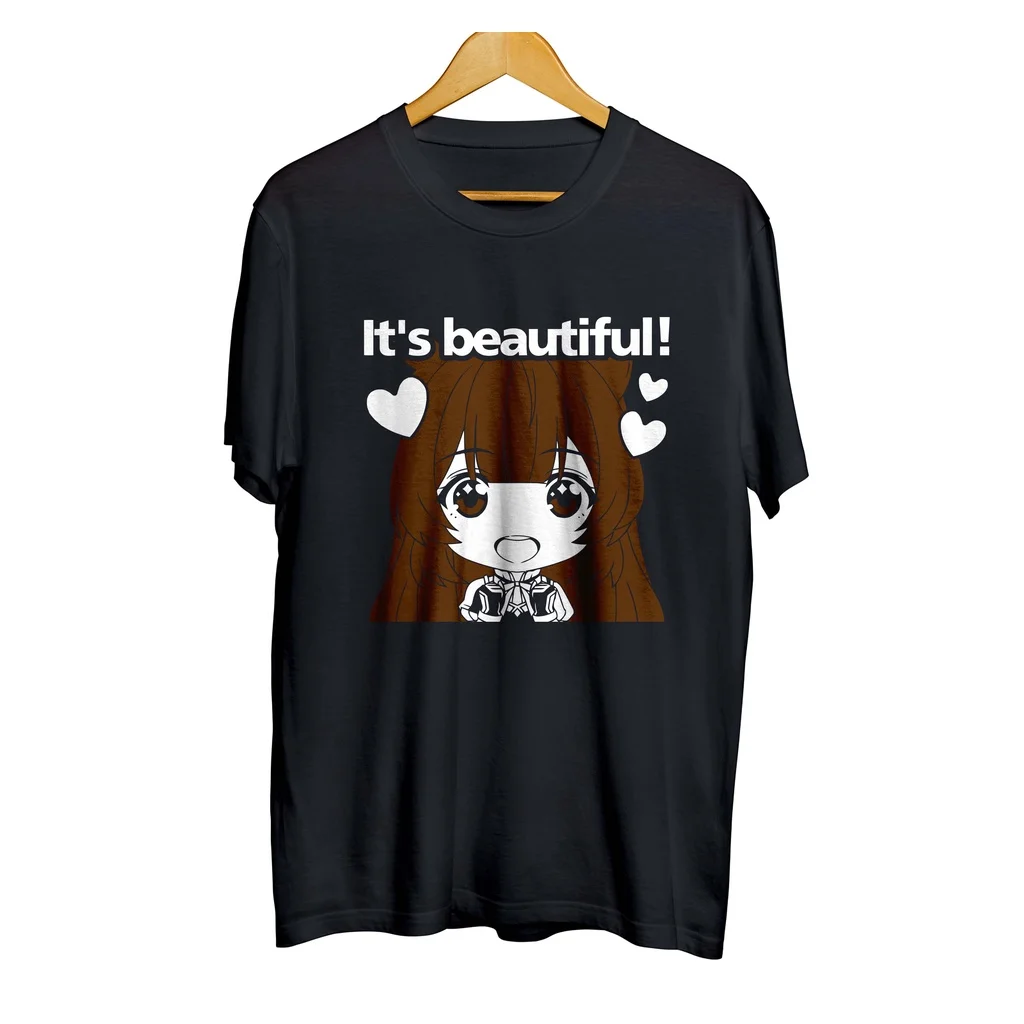 Футболка distro аниме наклейка RAPHTALIA - TATE NO YUUSA 100% хлопок чесаный 30s