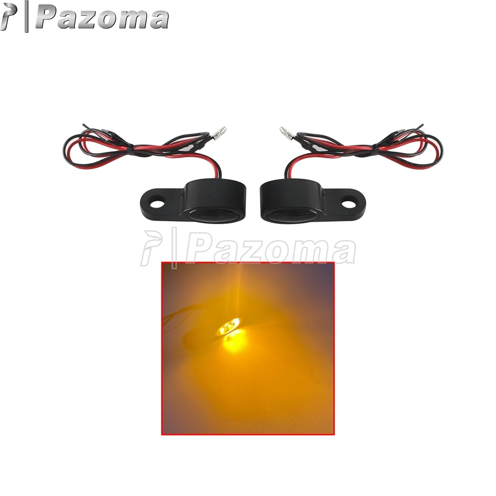 

Передние светодиодные мини-сигналы поворота, универсальные для Harley Breakout Dyna Fat Bob FXDF Low Rider FXDL Street Bob FXDB Wide Glide 12V