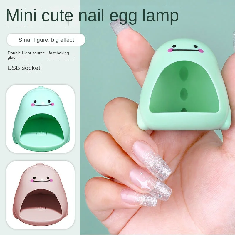 

Сушилка для ногтей с динозавром, УФ лампа с 4 светодиодами, портативная миниатюрная Сушилка для ногтей с USB-кабелем, сушилка для гель-лака, подарок для дома и путешествий