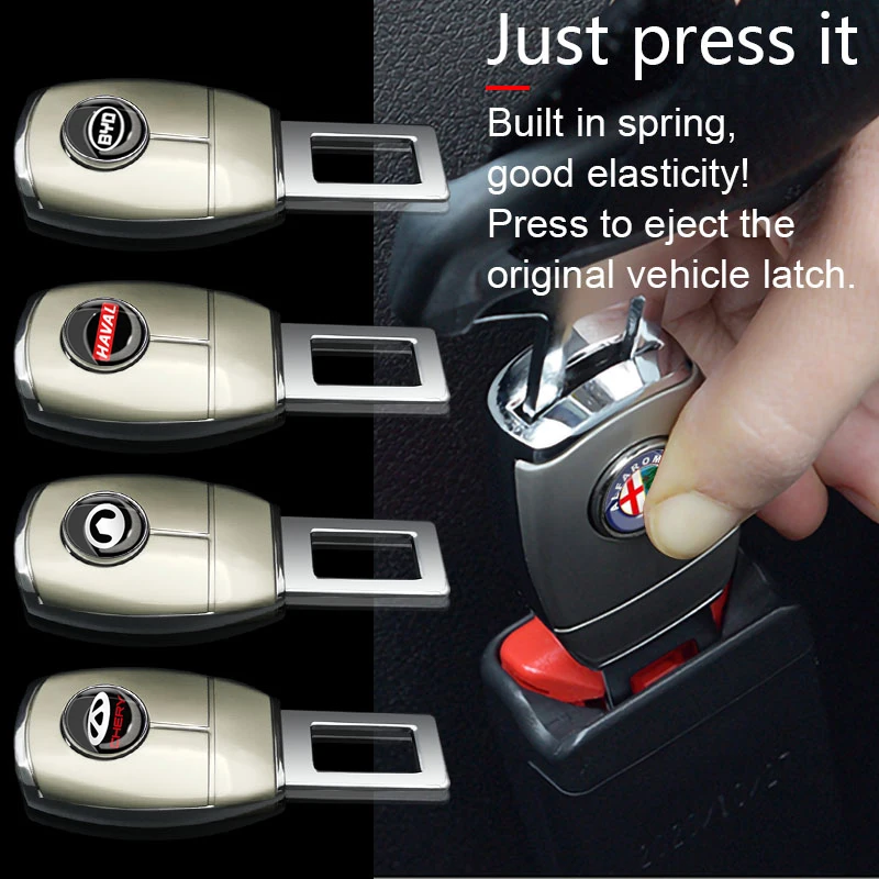 

Car Seat Belt Clip Extension Plug for Audi Sline S3 S4 S5 S6 S7 S8 RS3 RS4 RS5 RS6 RS7 RS8 A3 A4 A5 A6 A7 A8 Car Accessories