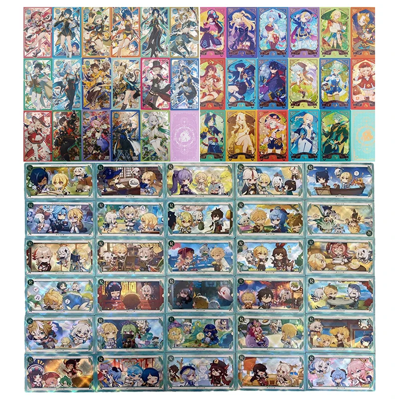 Аниме История богини SSR SR R коллекционные карты Keqing Raiden Shogun Yae Miko Ganyu Ningguang подарок