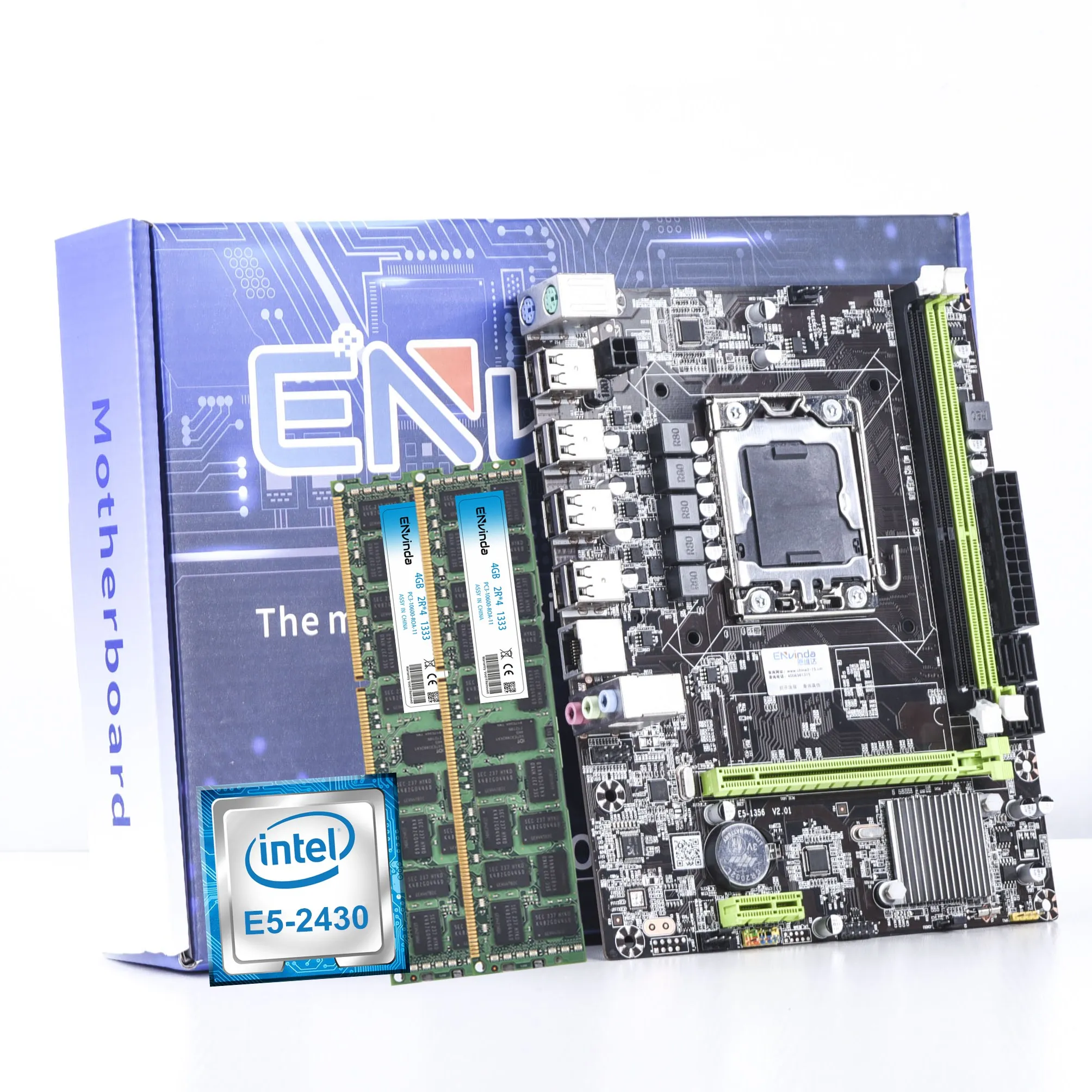 Комплект материнской платы X79 LGA 1356 с процессором Xeon E5 2430 ЦП 8 ГБ DDR3 ECC REG Память ОЗУ