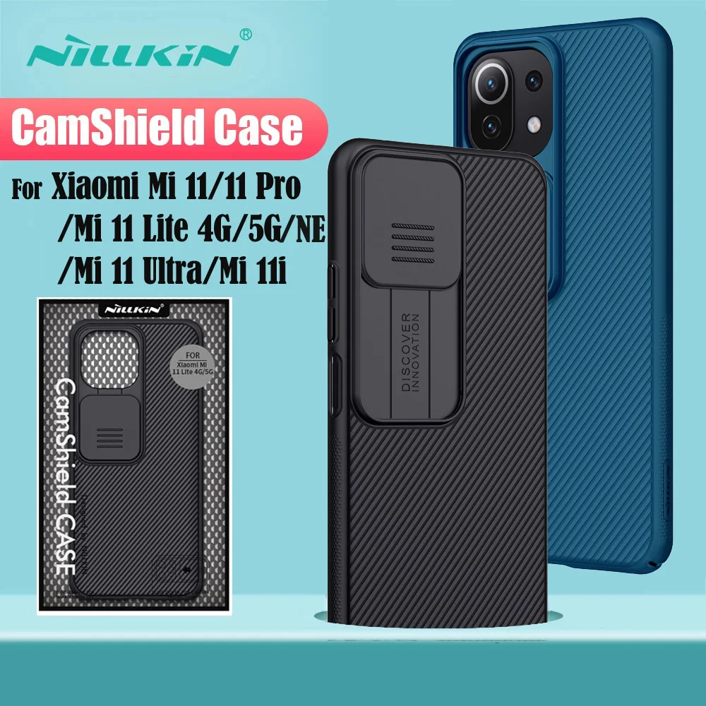 

For Xiaomi Mi 11 Lite 4G 5G NE 11 Pro Case NILLKIN CamShield Slide Camera Cover Lens Privacy Protection Cover For Mi11 Ultra 11i
