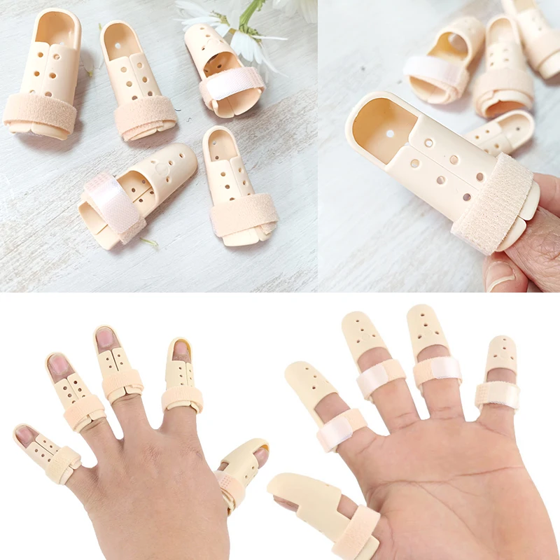 

1Pcs Finger Fixing Splint Straightener Brace Adjustable Sprain Finger Corrector Support Arthritis Joint Finger Protection Brace