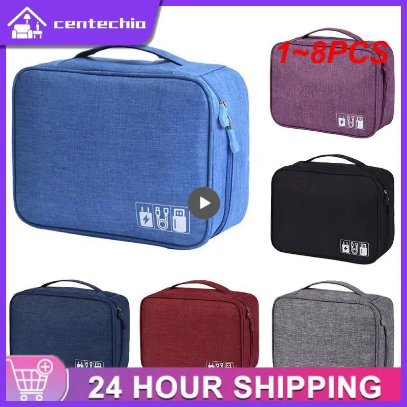 

Портативная водонепроницаемая сумка-Органайзер для цифровых устройств, 1-8 шт.