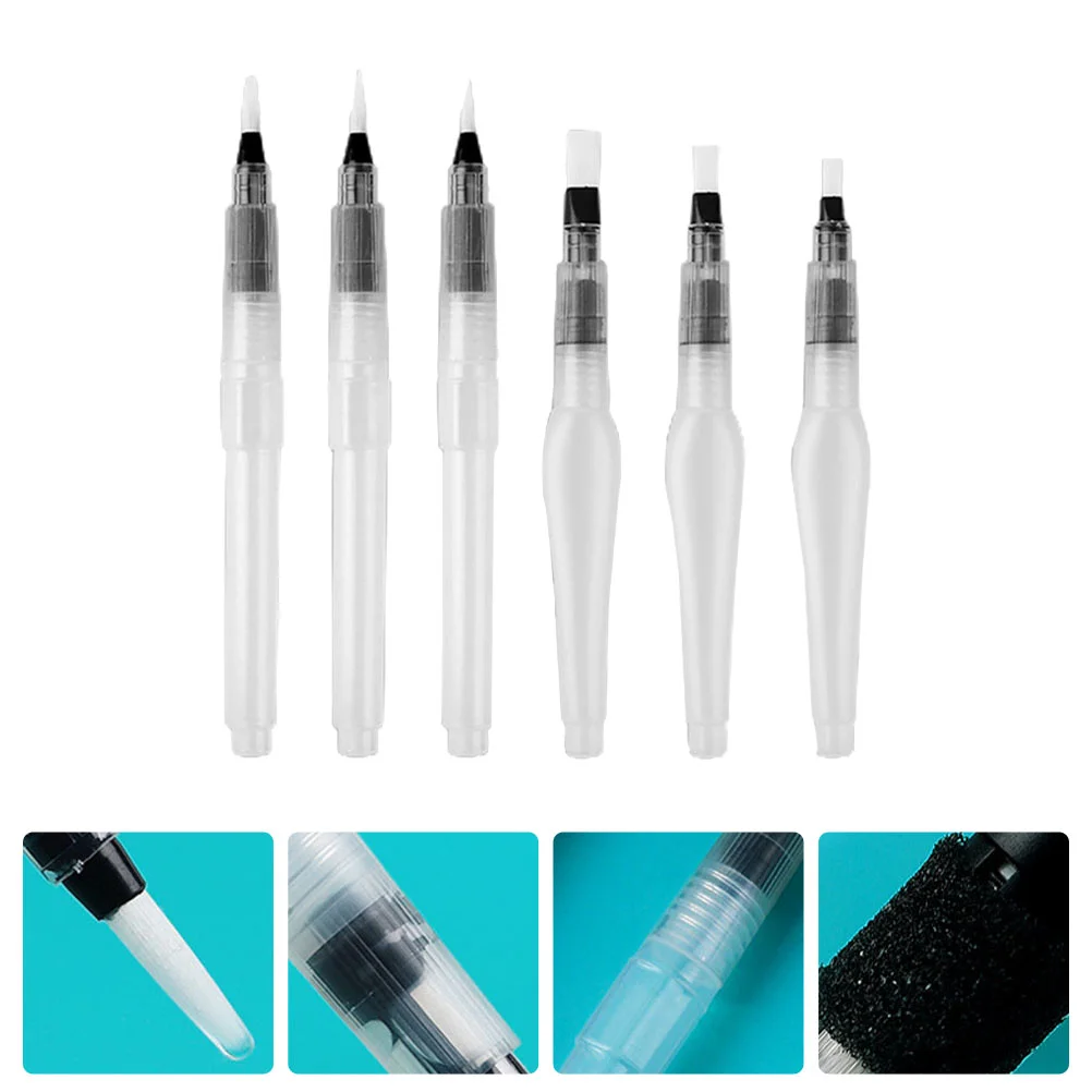 

6 шт., пластиковые кисти для рисования