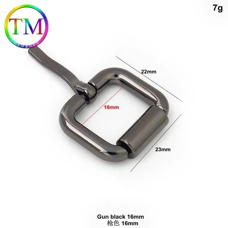 10-50Pcs 6Colors Metal Single Pin Buckle Handbag Strap Square Ring Adjuster Buckle For Belt Leather Craft Accessories