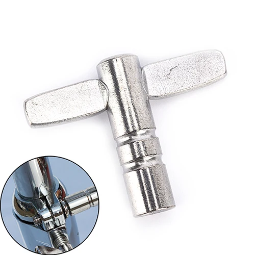 

1PC Metal Silvery Drum Sticks Skin Tuning Key Tuner Solid Square Socket Durable Tool