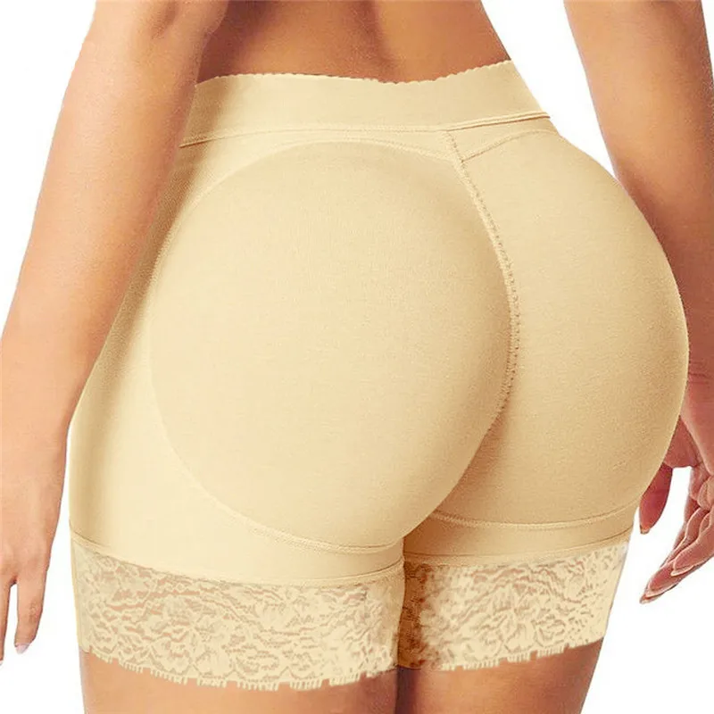 

Women Body Shaper Padded Butt Lifter Panty Butt Hip Enhancer Fake Hip Shapwear Briefs Push Up Panties Plus Size Booty Shorts