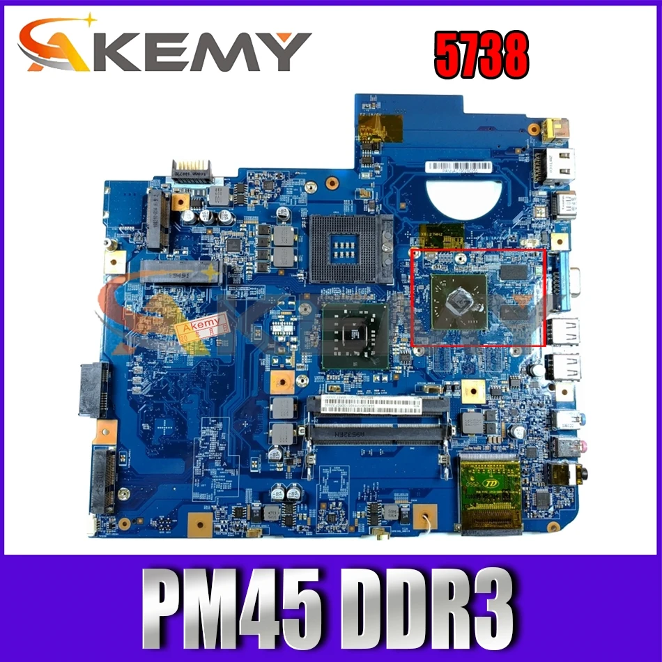 

09912-1 For ACER Aspire 5738 Laptop motherboard PM45 216-0728014 DDR3 Notebook Mainboard