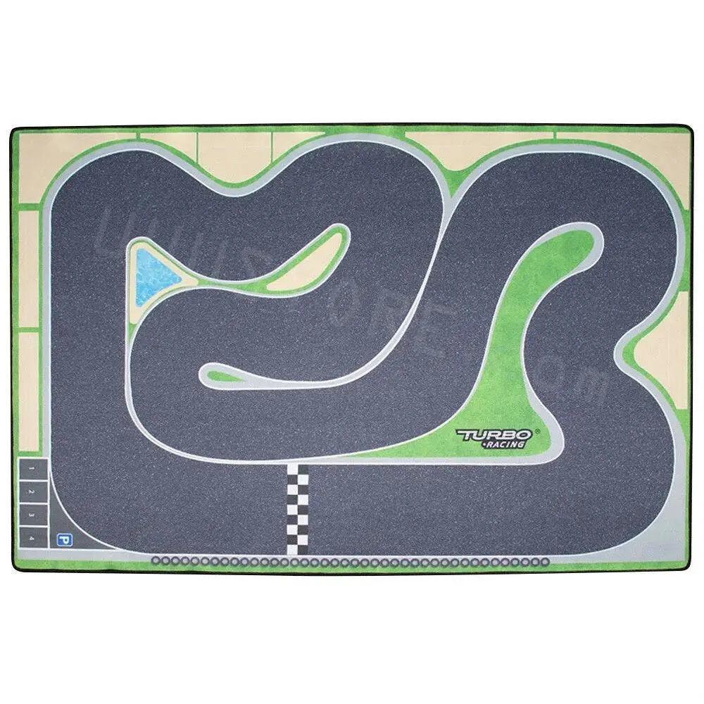 

80x120 cm Spare Race Track Scene Mat Vehicles Model Turbo Racing 1/76 Mini RC Car Parts Plastic Rubber Race Track