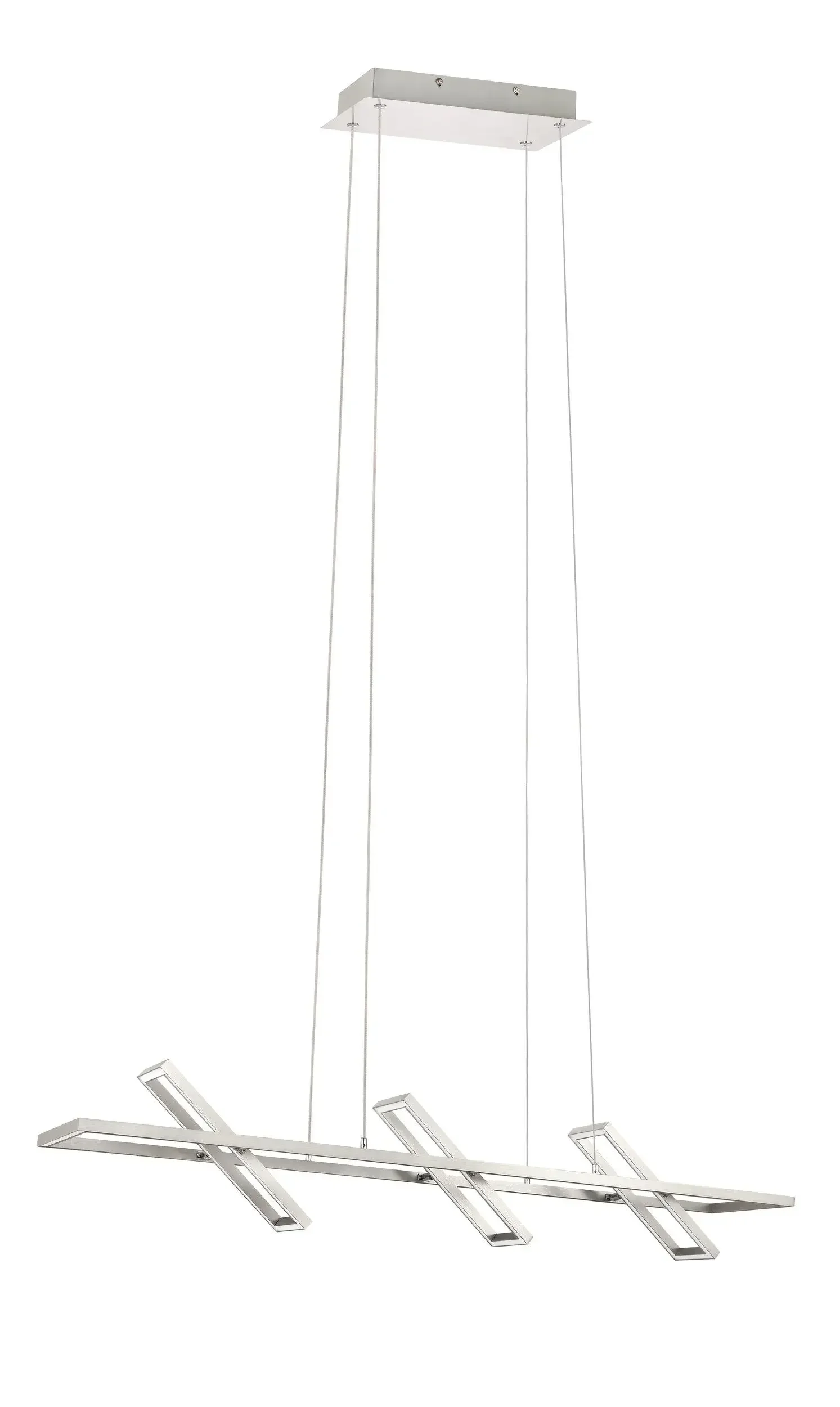 Подвесной светильник прямоугольная люстра в стиле лофт вилла гостиной стальной