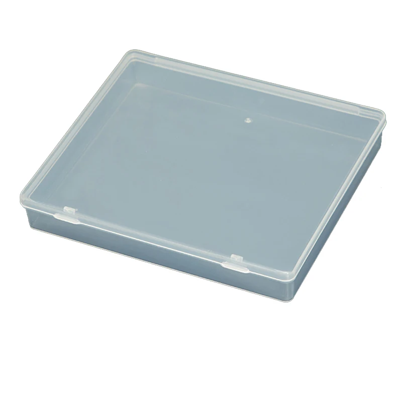 

Flat Rectangle Parts Box Face Mask Antiseptic Gauze Tool Accessory Organize Storage Screw Sample Transparent Case Z317