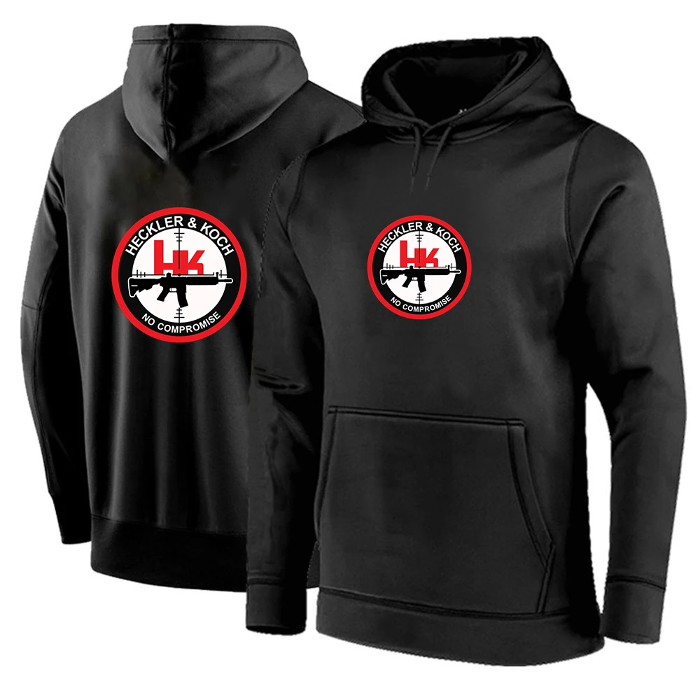 2024 мужской Hk Heckler Koch без компромиссов однотонный пуловер в стиле весна-осень