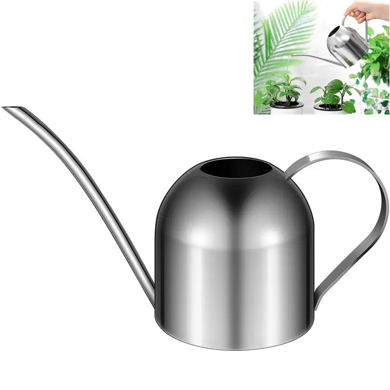 

Watering Can Indoor Plant Plants Garden Stainless Steel Metal Long Spout Gold Large Capacity House With Mister