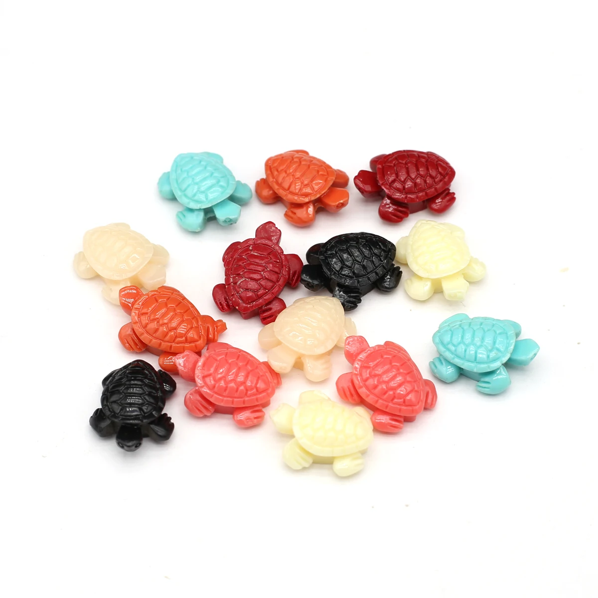 Купи 20mm Synthetic Coral Beads Small Turtle Shape Through Hole Loose Spacer Beads for Jewelry Making DIY Women Necklace Earring Gift за 162 рублей в магазине AliExpress