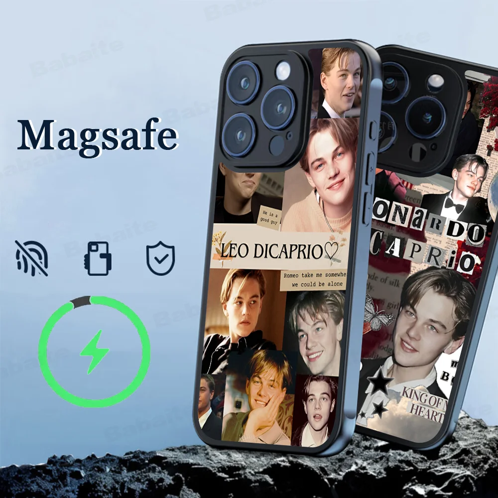 Чехол для телефона Star Teenage Leonardo DiCaprio магнитный чехол iPhone 16 14 13 12 11 15 Pro Max Plus Magsafe
