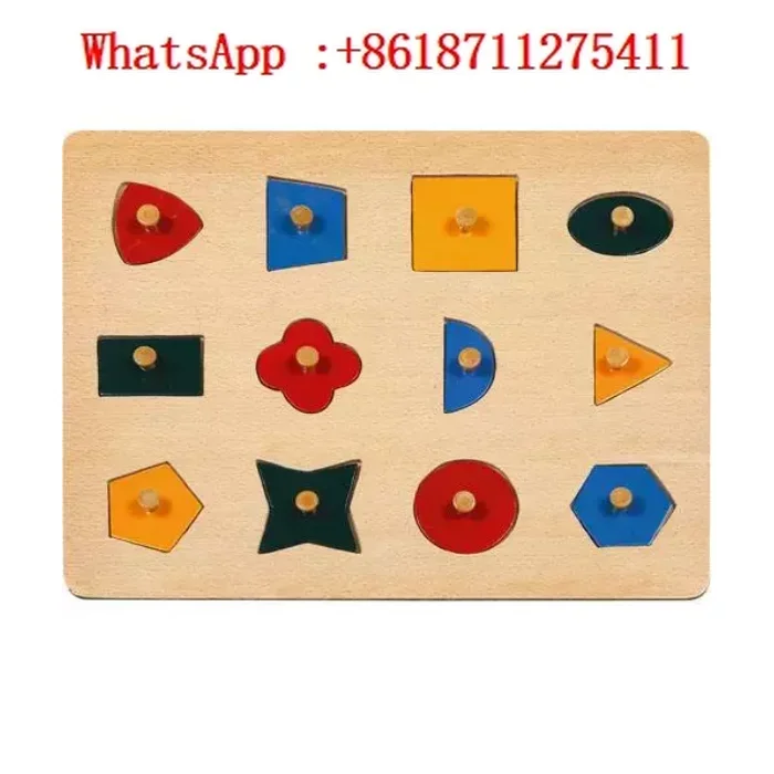 Когнитивная вставная доска геометрической формы деревянный ход гемиплегическая