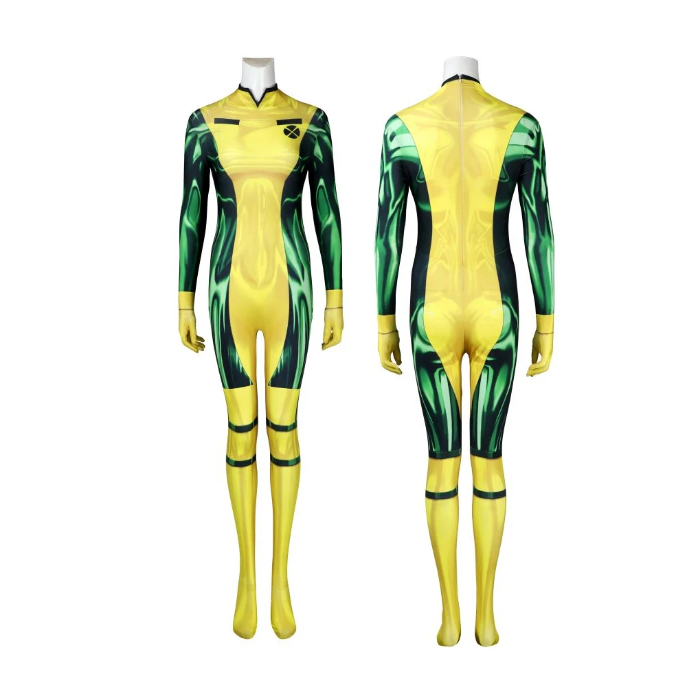 Костюм для костюмированной вечеринки на Хэллоуин ярко-желтый комбинезон с